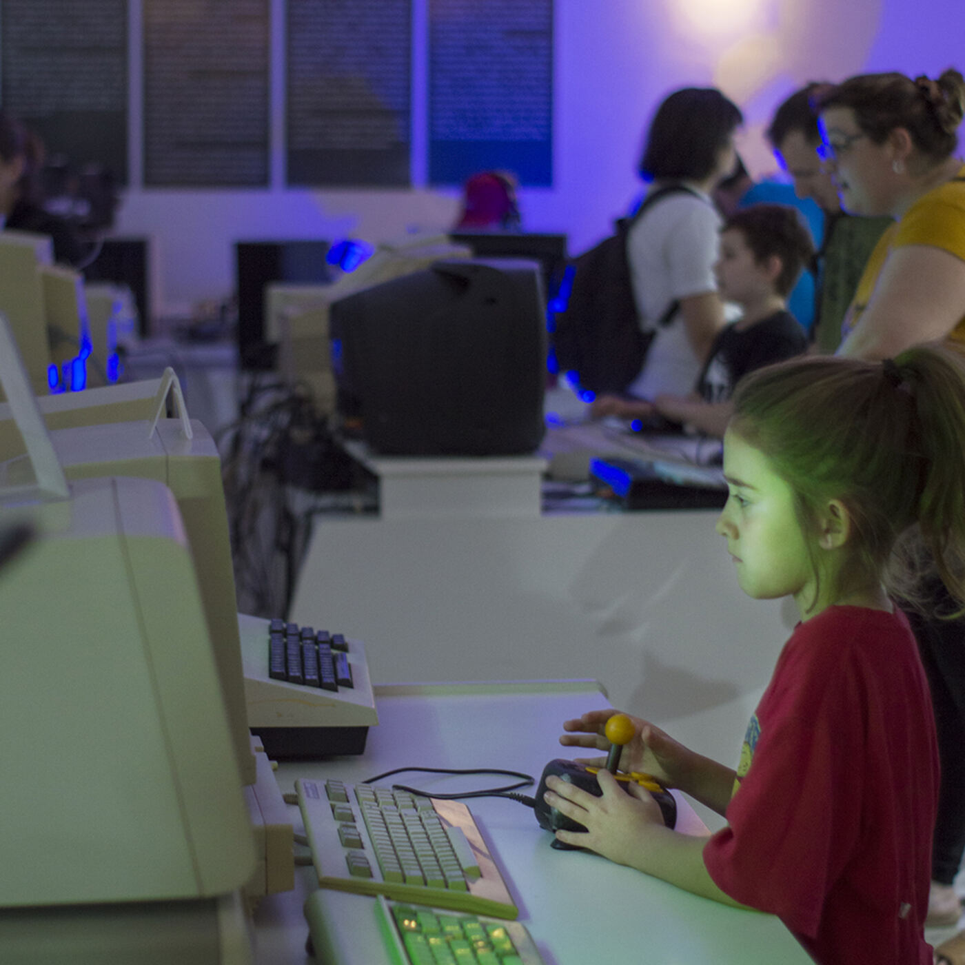 Una escuela de visita en el museo